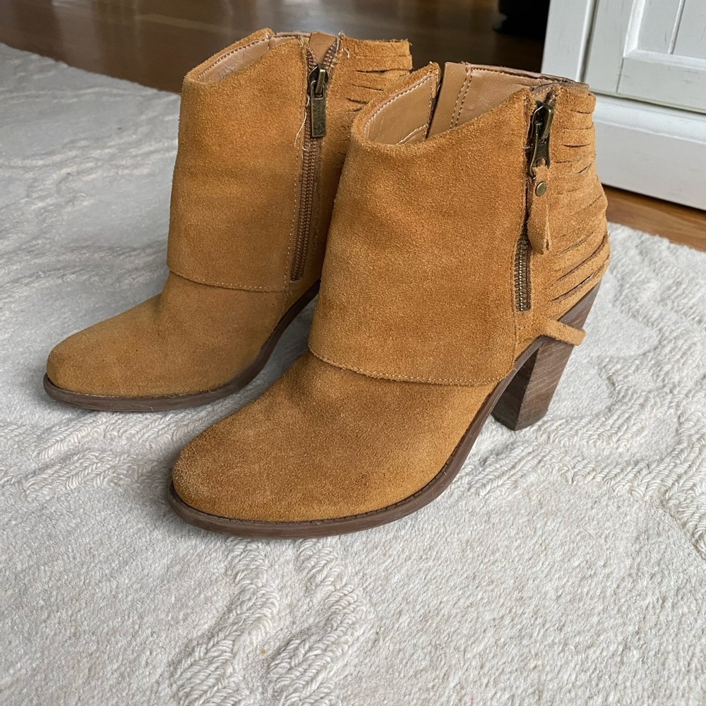Tan Suede Ankle Boots